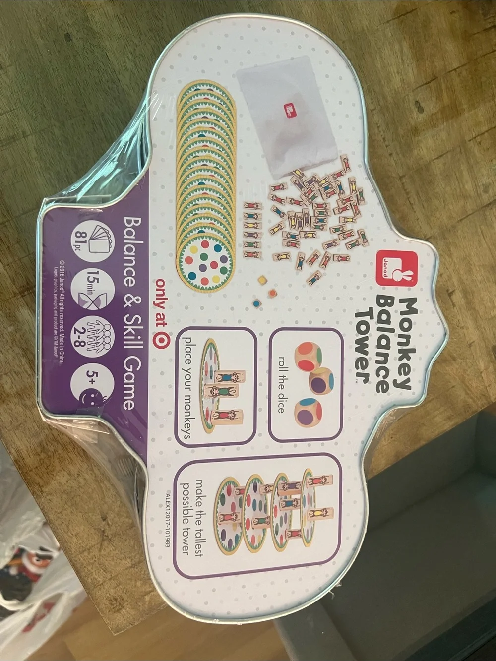 Monkey Balance Tower Game - Brown and Pink Monkey Stack